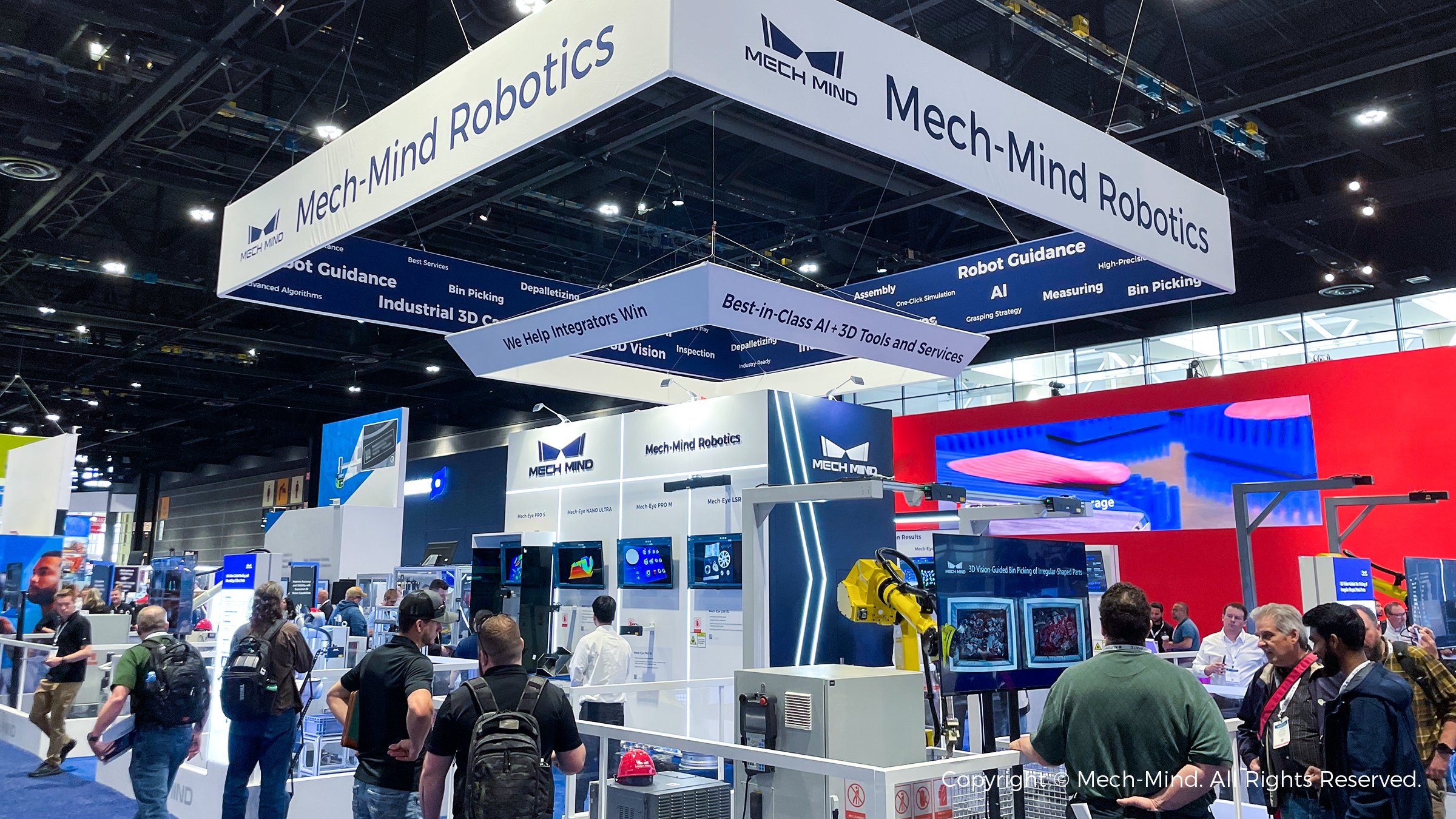 美國自動化盛會AUTOMATE 2024:梅卡曼德作為參展規模最大的中國企業,先進AI+3D技術獲廣泛關注 美國自動化盛會AUTOMATE 2024:梅卡曼德作為參展規模最大的中國企業,先進AI+3D技術獲廣泛關注